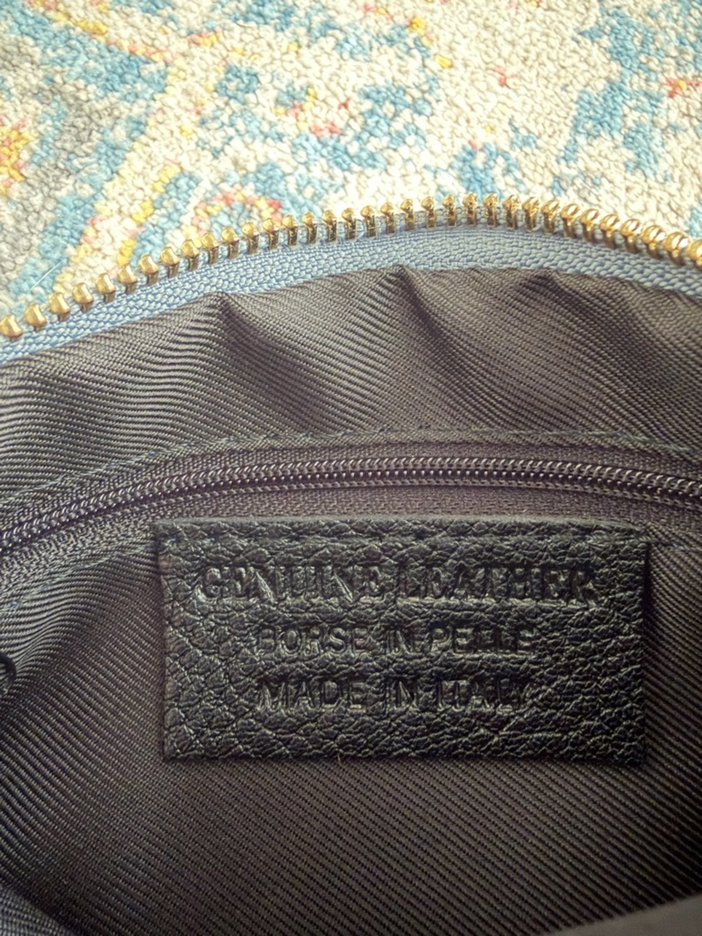 Light blue pebbled leather clutch/wristlet/crossbody - Picture 5 of 7